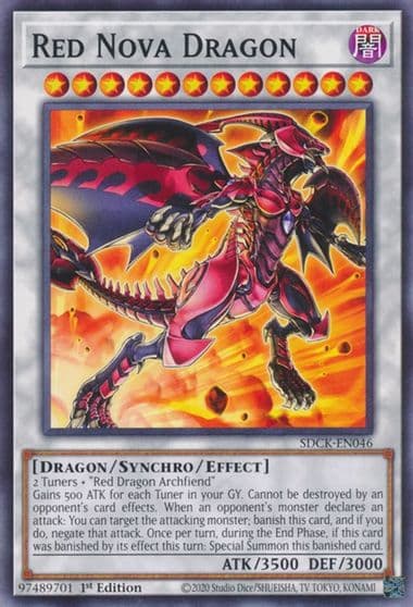 Red Nova Dragon Structure Deck: The Crimson King Yu-Gi-Oh! card