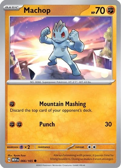 Machop SV: Scarlet & Violet 151 Pokemon card