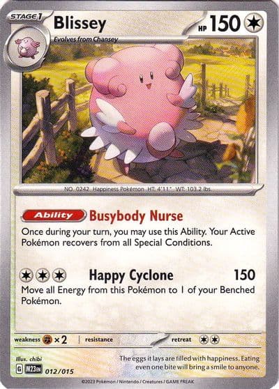 Blissey McDonald's Promos 2023 Pokemon card