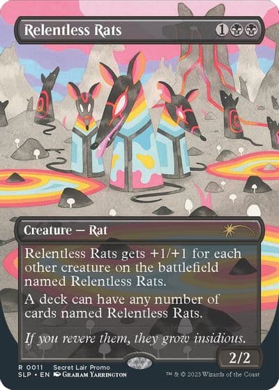 Relentless Rats 0011 Secret Lair Showdown Magic card