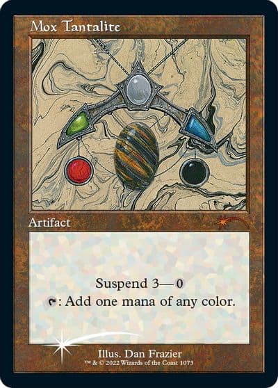 Mox Tantalite Retro Frame Foil Etched Secret Lair Drop Series Magic card