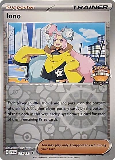Iono (Regional Championships) League & Championship Cards Pokemon card