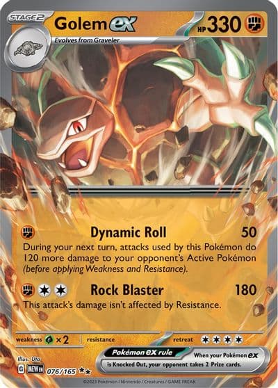 Golem ex SV: Scarlet & Violet 151 Pokemon card