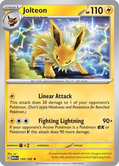 Jolteon SV: Scarlet & Violet 151 Pokemon card