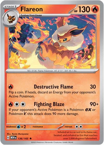 Flareon SV: Scarlet & Violet 151 Pokemon card
