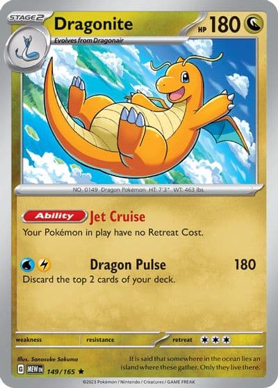 Dragonite SV: Scarlet & Violet 151 Pokemon card