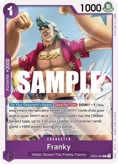 Franky Kingdoms of Intrigue One Piece card