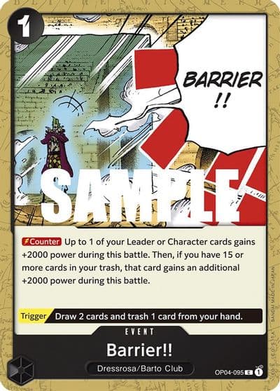 Barrier Kingdoms of Intrigue One Piece card
