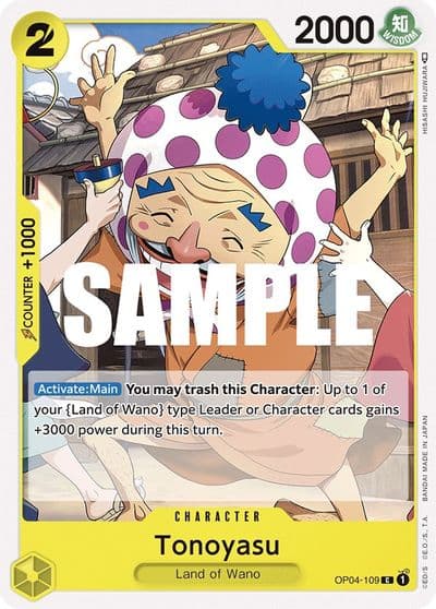 Tonoyasu Kingdoms of Intrigue One Piece card