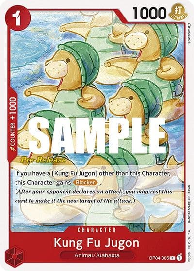 Kung Fu Jugon Kingdoms of Intrigue Pre-Release Cards One Piece card