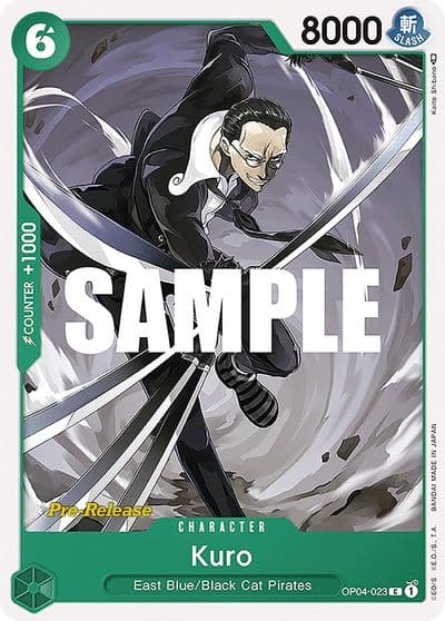Kuro Kingdoms of Intrigue Pre-Release Cards One Piece card