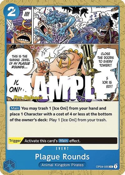 Plague Rounds Kingdoms of Intrigue Pre-Release Cards One Piece card