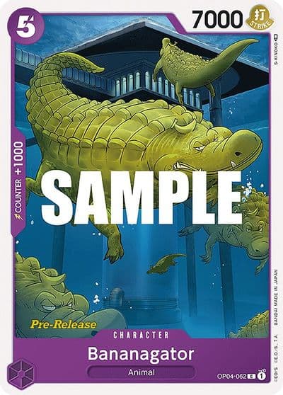Bananagator Kingdoms of Intrigue Pre-Release Cards One Piece card
