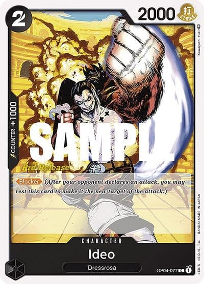 Ideo Kingdoms of Intrigue Pre-Release Cards One Piece card