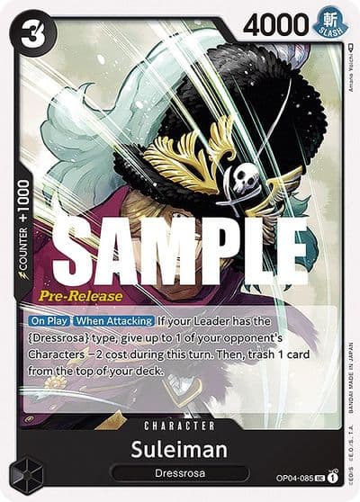 Suleiman Kingdoms of Intrigue Pre-Release Cards One Piece card