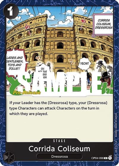 Corrida Coliseum Kingdoms of Intrigue Pre-Release Cards One Piece card