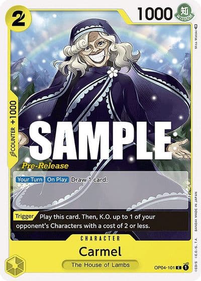 Carmel Kingdoms of Intrigue Pre-Release Cards One Piece card