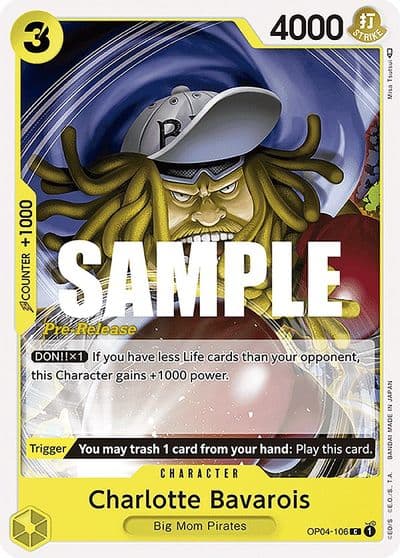 Charlotte Bavarois Kingdoms of Intrigue Pre-Release Cards One Piece card