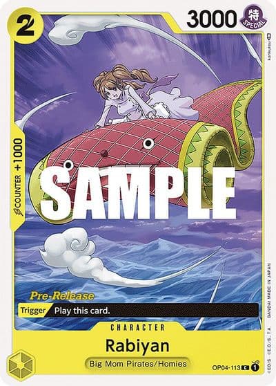 Rabiyan Kingdoms of Intrigue Pre-Release Cards One Piece card