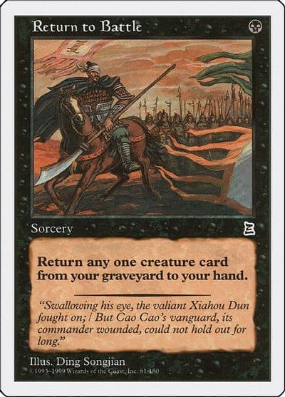 Return to Battle Portal Three Kingdoms Magic card