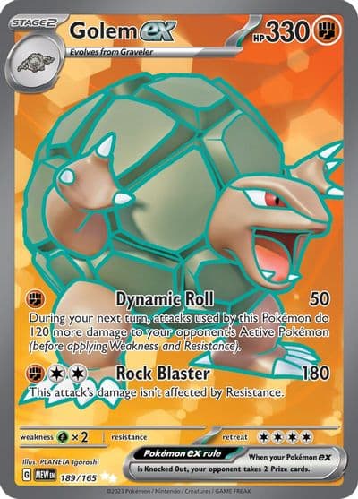Golem ex SV: Scarlet & Violet 151 Pokemon card