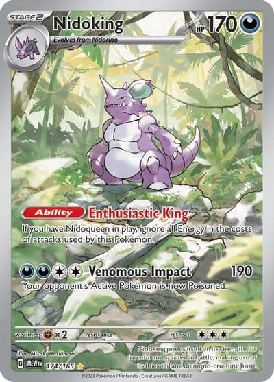 Nidoking SV: Scarlet & Violet 151 Pokemon card