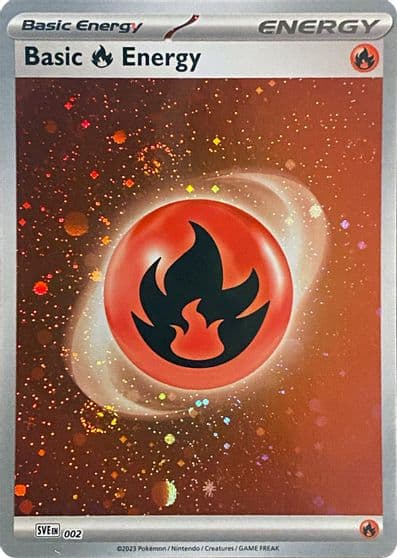 Basic Fire Energy (Cosmos Holo) SVE: Scarlet & Violet Energies Pokemon card
