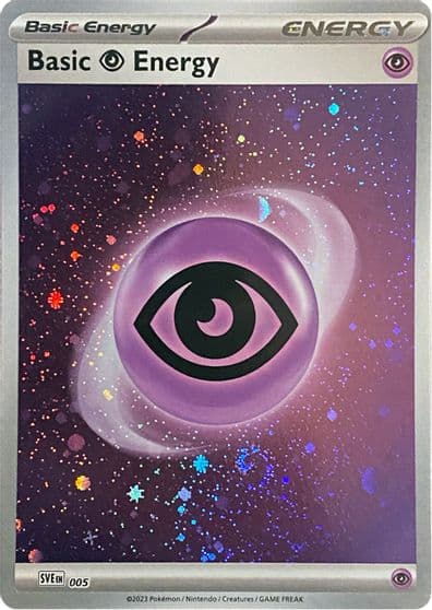 Basic Psychic Energy (Cosmos Holo) SVE: Scarlet & Violet Energies Pokemon card