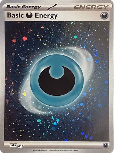 Basic Darkness Energy (Cosmos Holo) SVE: Scarlet & Violet Energies Pokemon card