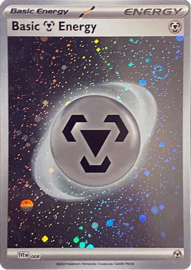 Basic Metal Energy (Cosmos Holo) SVE: Scarlet & Violet Energies Pokemon card
