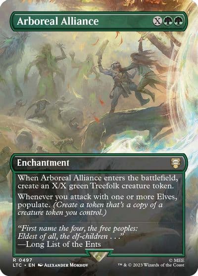 Arboreal Alliance Borderless Commander: The Lord of the Rings: Tales of Middle-earth Magic card