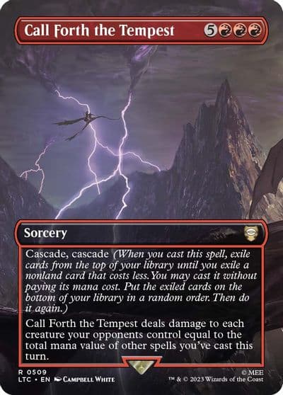 Call Forth the Tempest Borderless Commander: The Lord of the Rings: Tales of Middle-earth Magic card