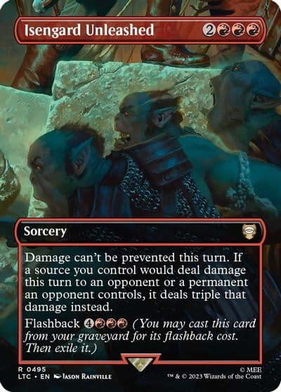 Isengard Unleashed Borderless Commander: The Lord of the Rings: Tales of Middle-earth Magic card