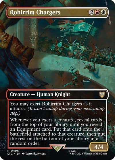 Rohirrim Chargers Borderless Commander: The Lord of the Rings: Tales of Middle-earth Magic card