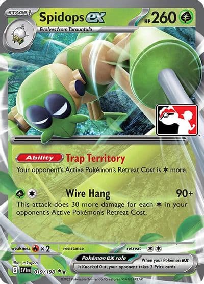 Spidops ex Prize Pack Series Cards Pokemon card