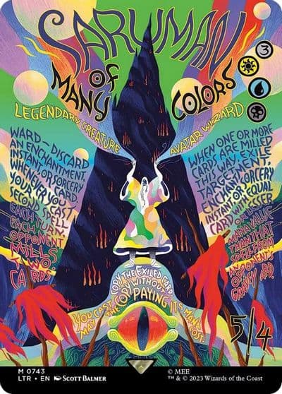 Saruman of Many Colors Borderless Poster Universes Beyond: The Lord of the Rings: Tales of Middle-earth Magic card