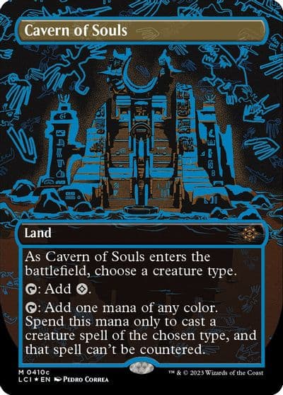 Cavern of Souls 0410c Borderless The Lost Caverns of Ixalan Magic card