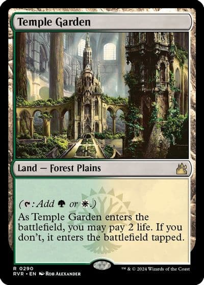 Temple Garden Ravnica Remastered Magic card