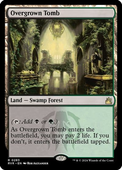 Overgrown Tomb Ravnica Remastered Magic card