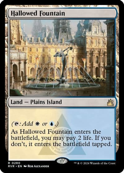 Hallowed Fountain Ravnica Remastered Magic card