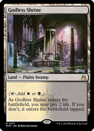 Godless Shrine Ravnica Remastered Magic card