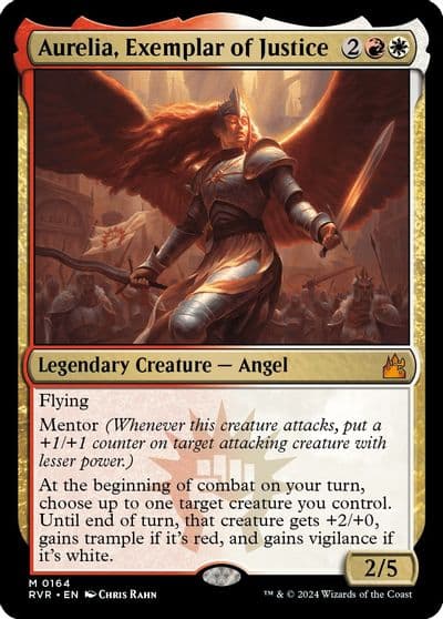 Aurelia Exemplar of Justice Ravnica Remastered Magic card