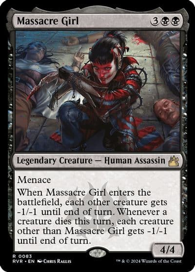Massacre Girl Ravnica Remastered Magic card