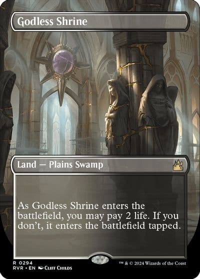 Godless Shrine Borderless Ravnica Remastered Magic card