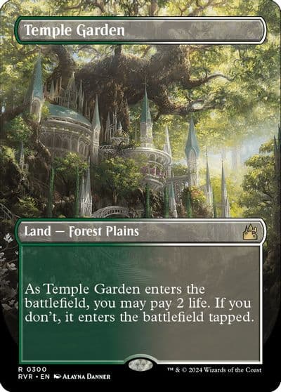 Temple Garden Borderless Ravnica Remastered Magic card