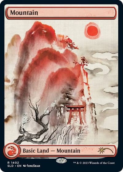 Mountain 1402 Secret Lair Drop Series Magic card