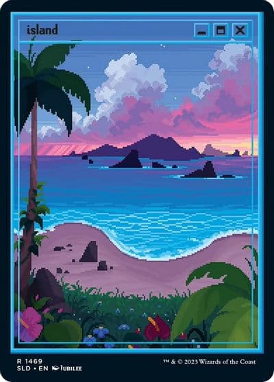Island 1469 Secret Lair Drop Series Magic card