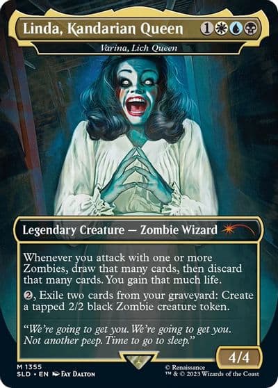 Linda Kandarian Queen Varina Lich Queen Secret Lair Drop Series Magic card