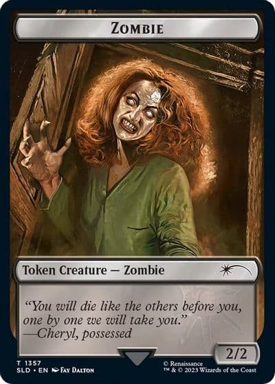 Zombie Token Secret Lair Drop Series Magic card