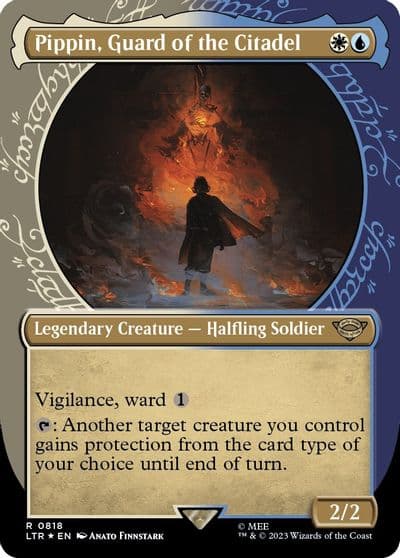 Pippin Guard of the Citadel Showcase Surge Foil Universes Beyond: The Lord of the Rings: Tales of Middle-earth Magic card